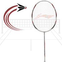 Li-Ning Tectonic 3R Unstrung Badminton Racket – 5U6 | Lightweight Graphite Frame, 25 LBS Tension Capacity for Intermediate & Advanced Players - Best Price online Prokicksports.com