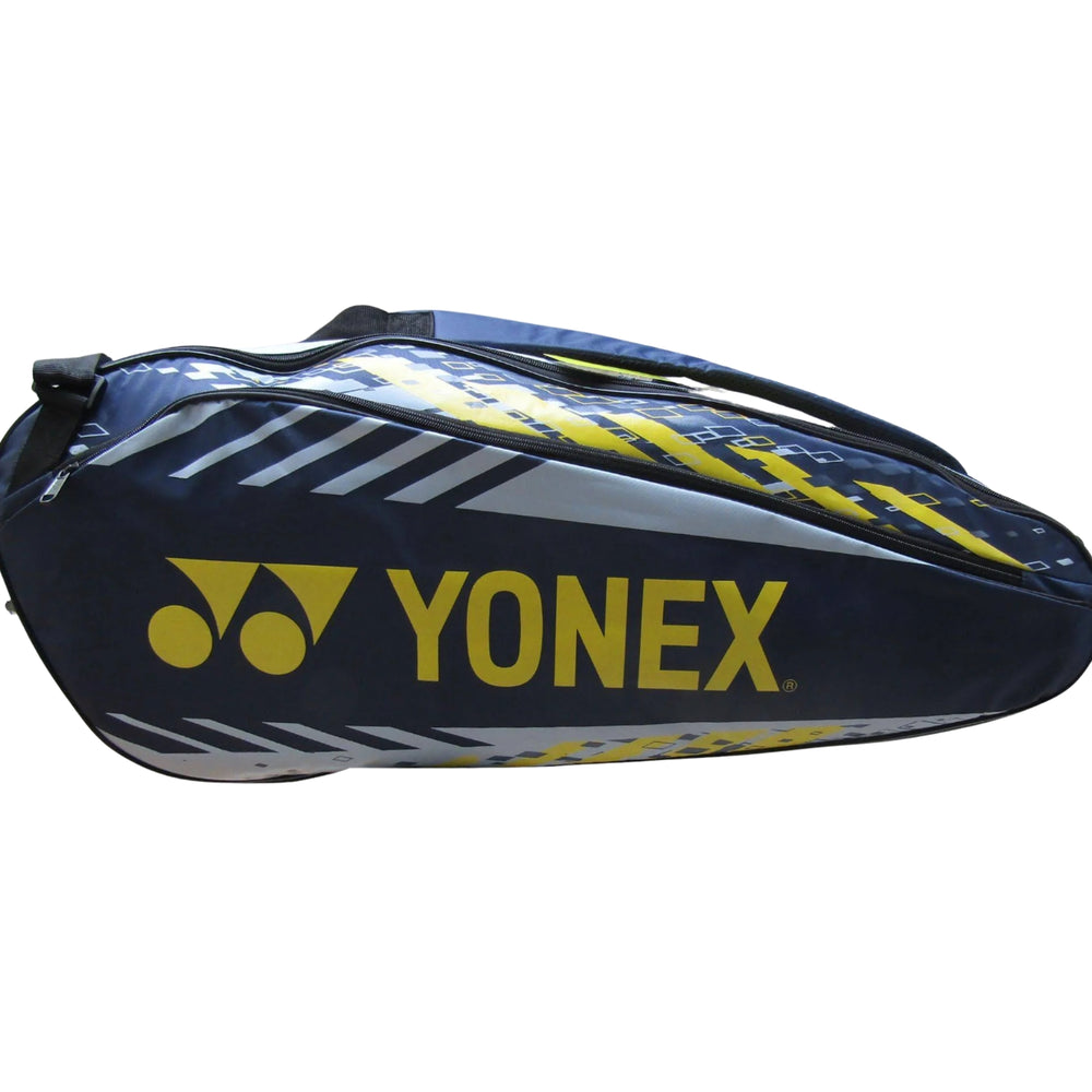 Yonex ACE1-Q014-2326-T02-S Badminton Racquet Bag - Navy/Golden Kiwi | Premium, Spacious & Durable Kit Bag | Ideal for Club & Tournament Players