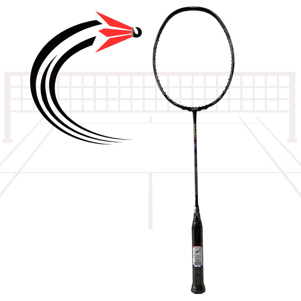 MaxBolt Gallant Tour Unstrung Badminton Racquet (3U) – Black | Lightweight Graphite Frame, Head-Heavy Balance | For Power & Professional Play