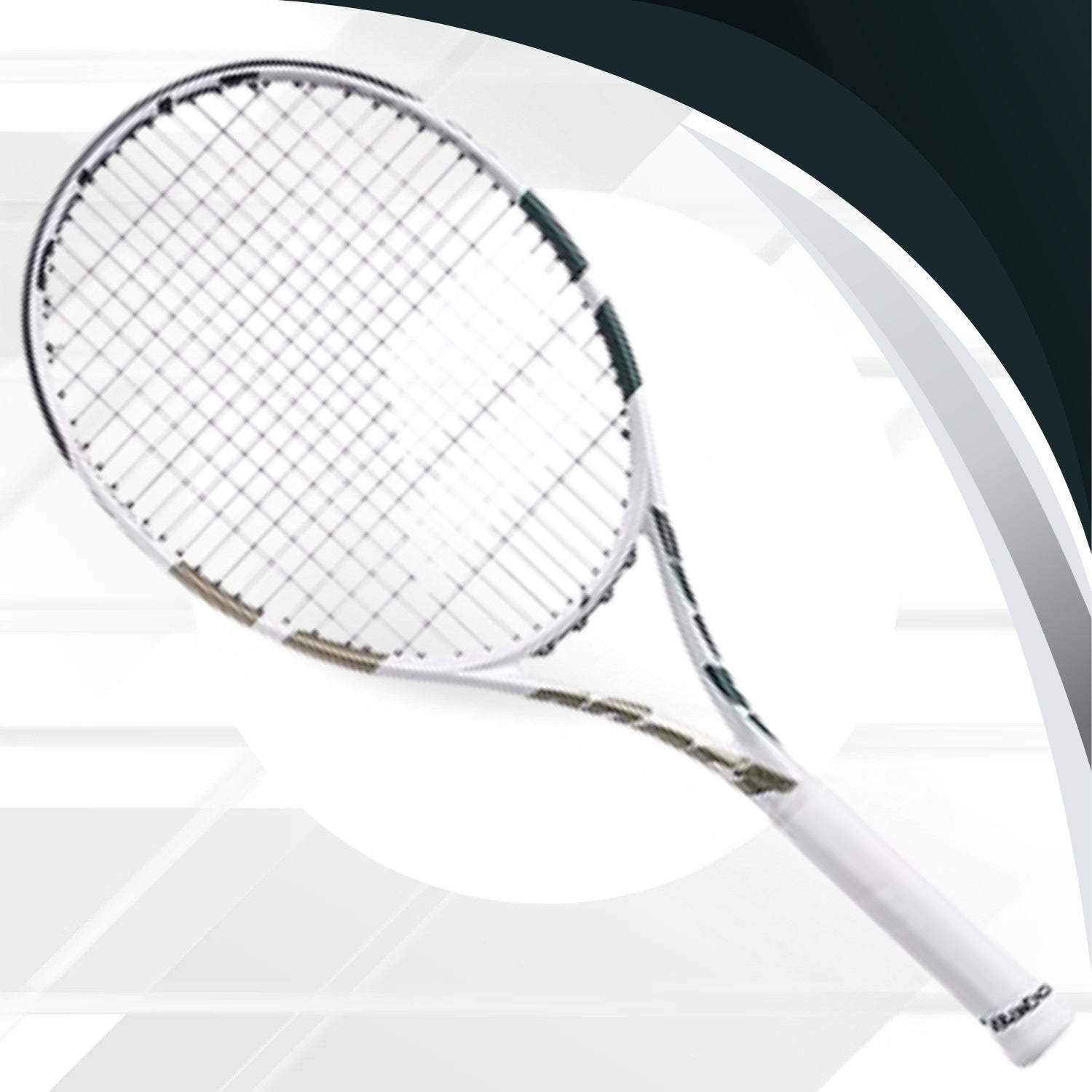Babolat Boost Wimbledon NC Strung Tennis Racquet White/Champagne Green | Lightweight Graphite Frame, Pre-Strung – Ideal for Beginner & Intermediate Players - Best Price online Prokicksports.com