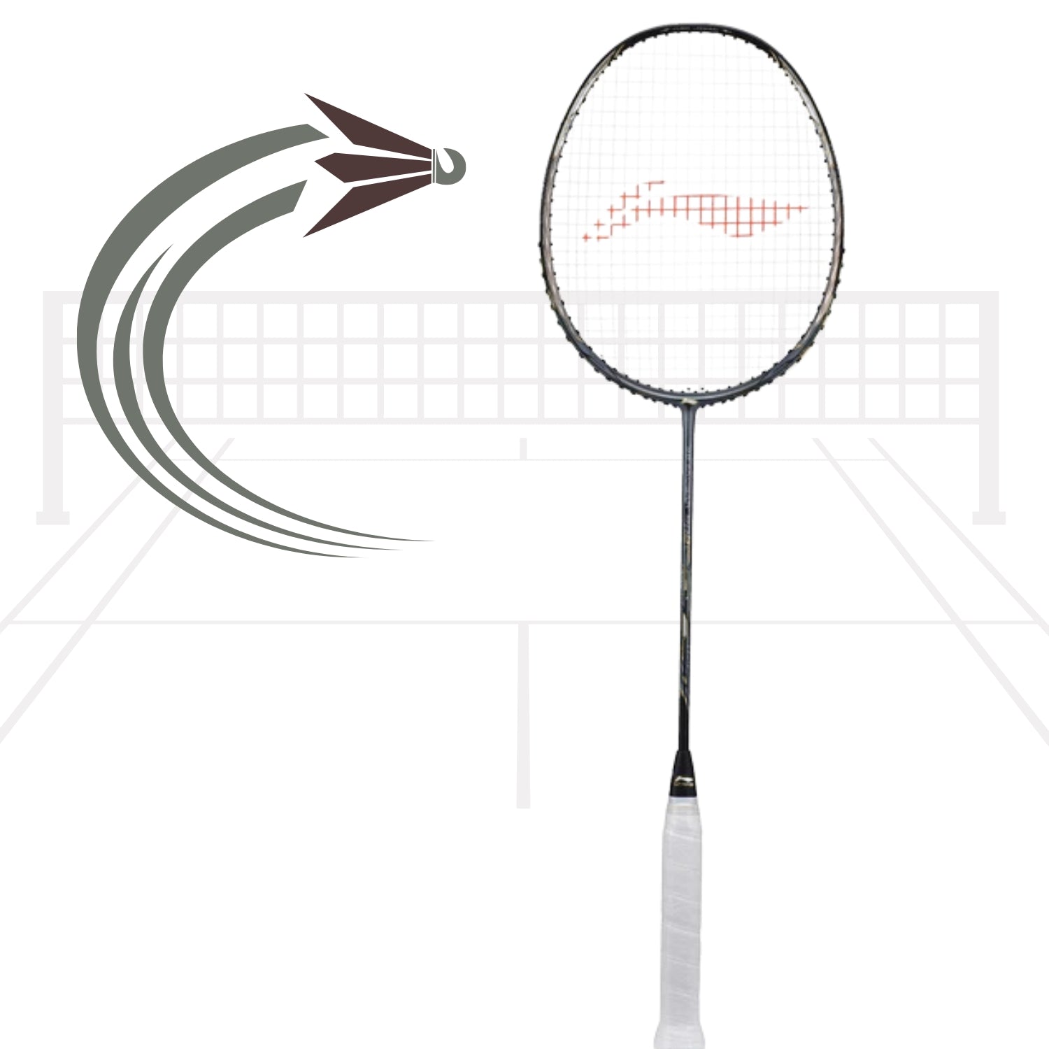 Li-Ning 3D Calibar 900C Unstrung Badminton Racquet – Black/Grey | High-Modulus Graphite Frame, Head-Heavy Balance | For Powerful Smashes & Pro Play - Best Price online Prokicksports.com