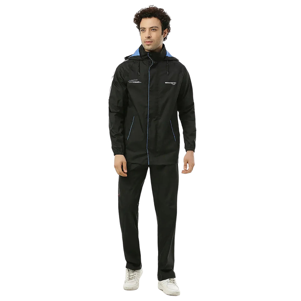 Zeel WF251 Men’s Premium Waterproof Rain Suit Set – Raincoat Jacket & Pant Combo for Monsoon