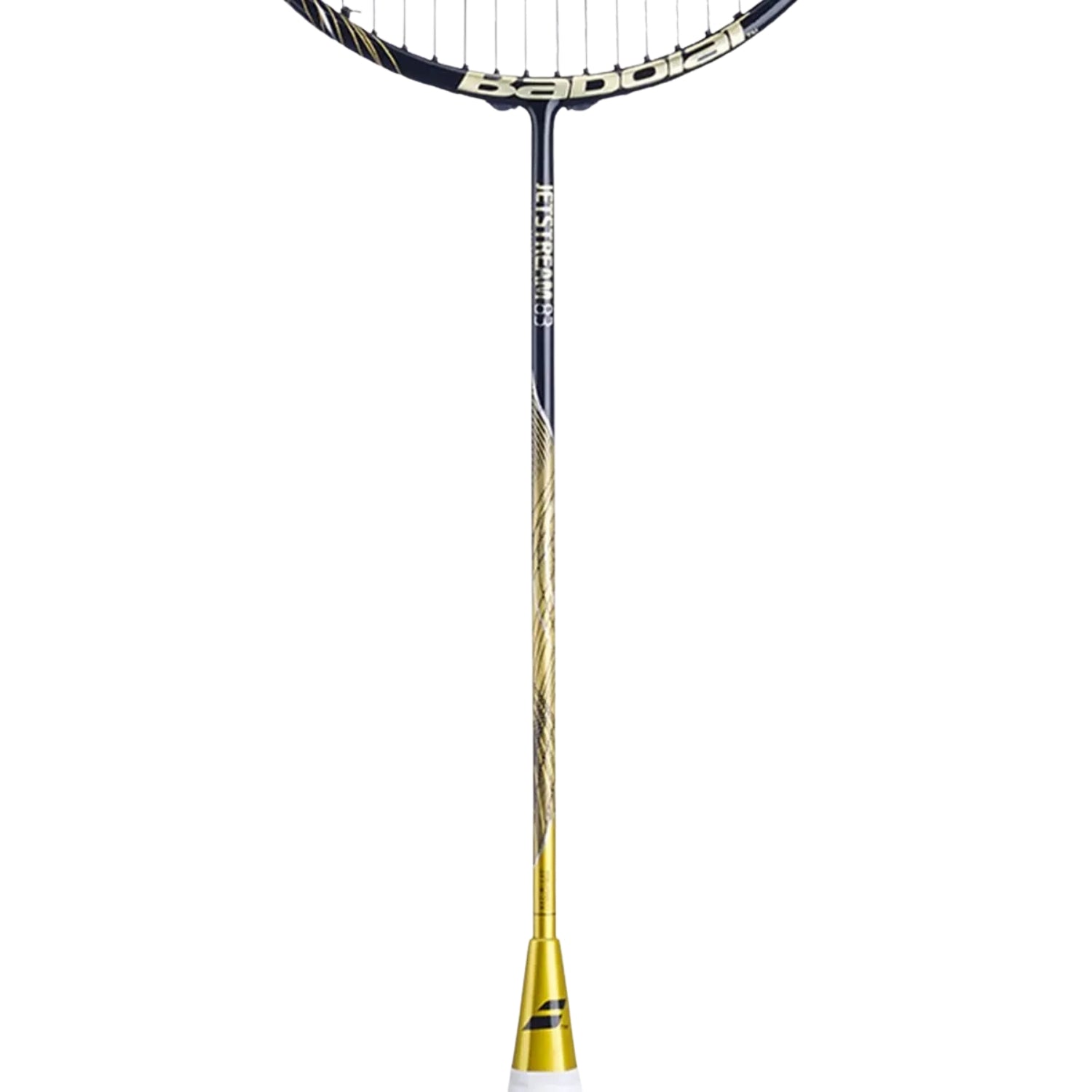 Babolat Jet Stream 83 Badminton Racquet (4U) – Black/Gold | Lightweight Graphite Frame, High-Tension Support | For Speed, Power & Professional Play - Best Price online Prokicksports.com