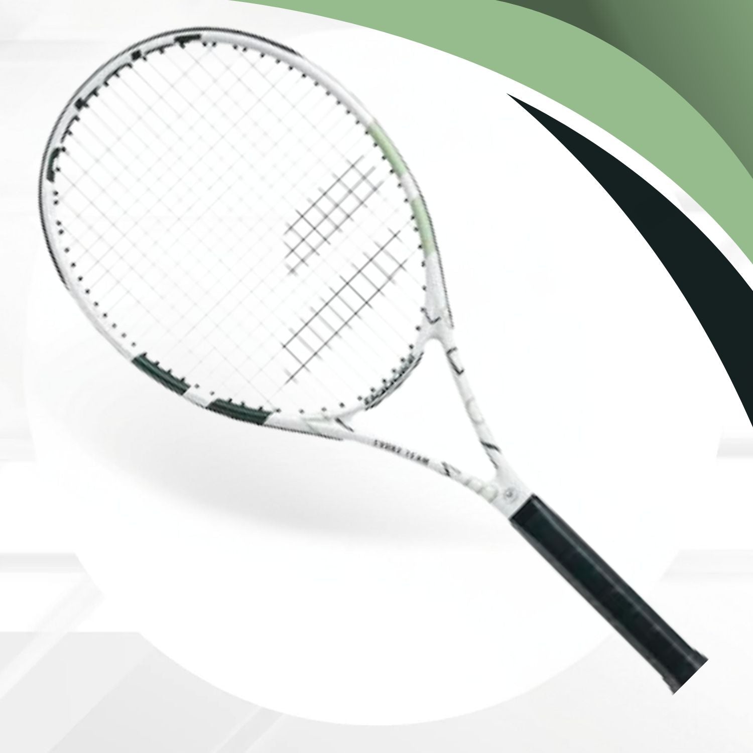 Babolat Evoke Team Wimbledon NC Strung Tennis Racquet,White/Green | Lightweight Graphite Composite, Pre-Strung – Ideal for Beginners & Casual Players - Best Price online Prokicksports.com