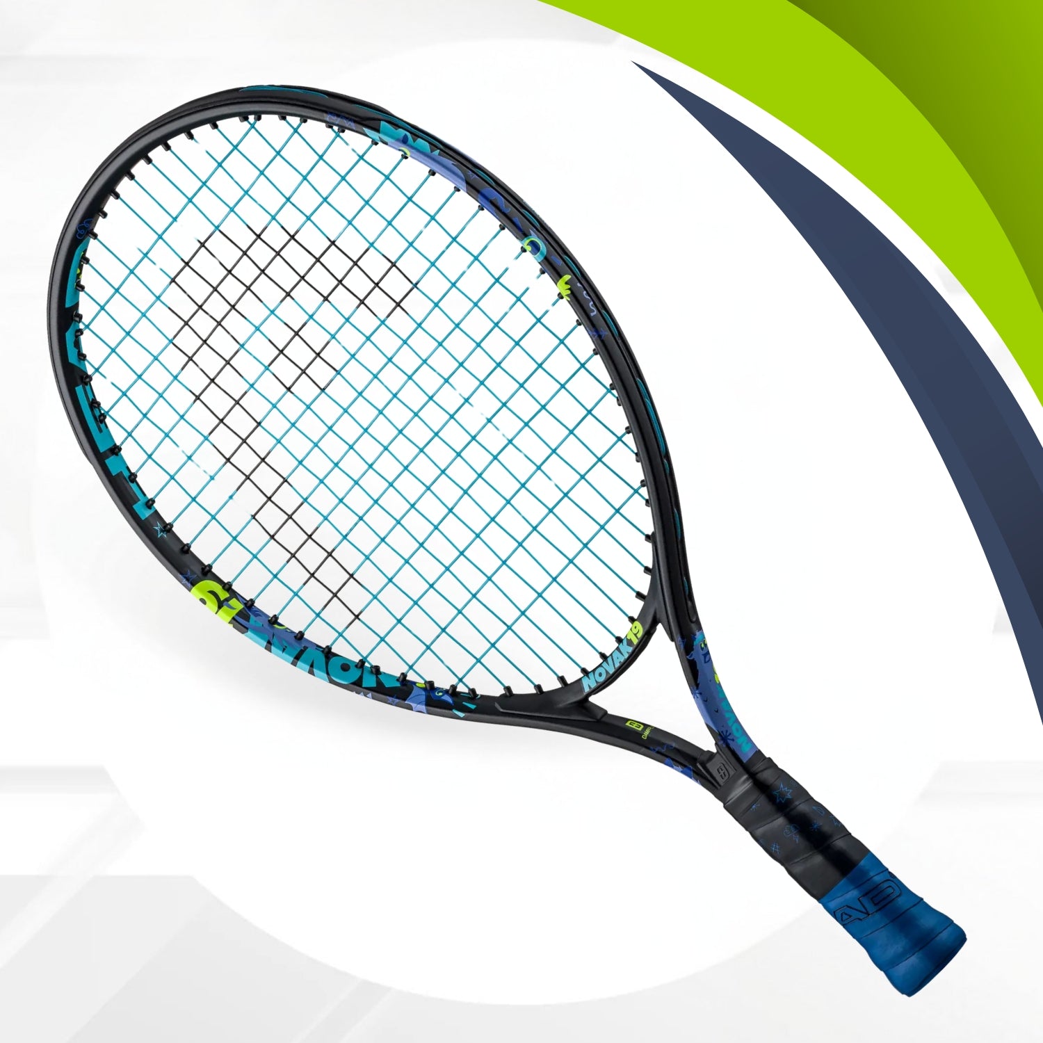 Head Novak 19 Junior Strung Tennis Racquet – 19 Inch | Lightweight Aluminium Frame for Kids (Ages 2–4 Years) - Best Price online Prokicksports.com