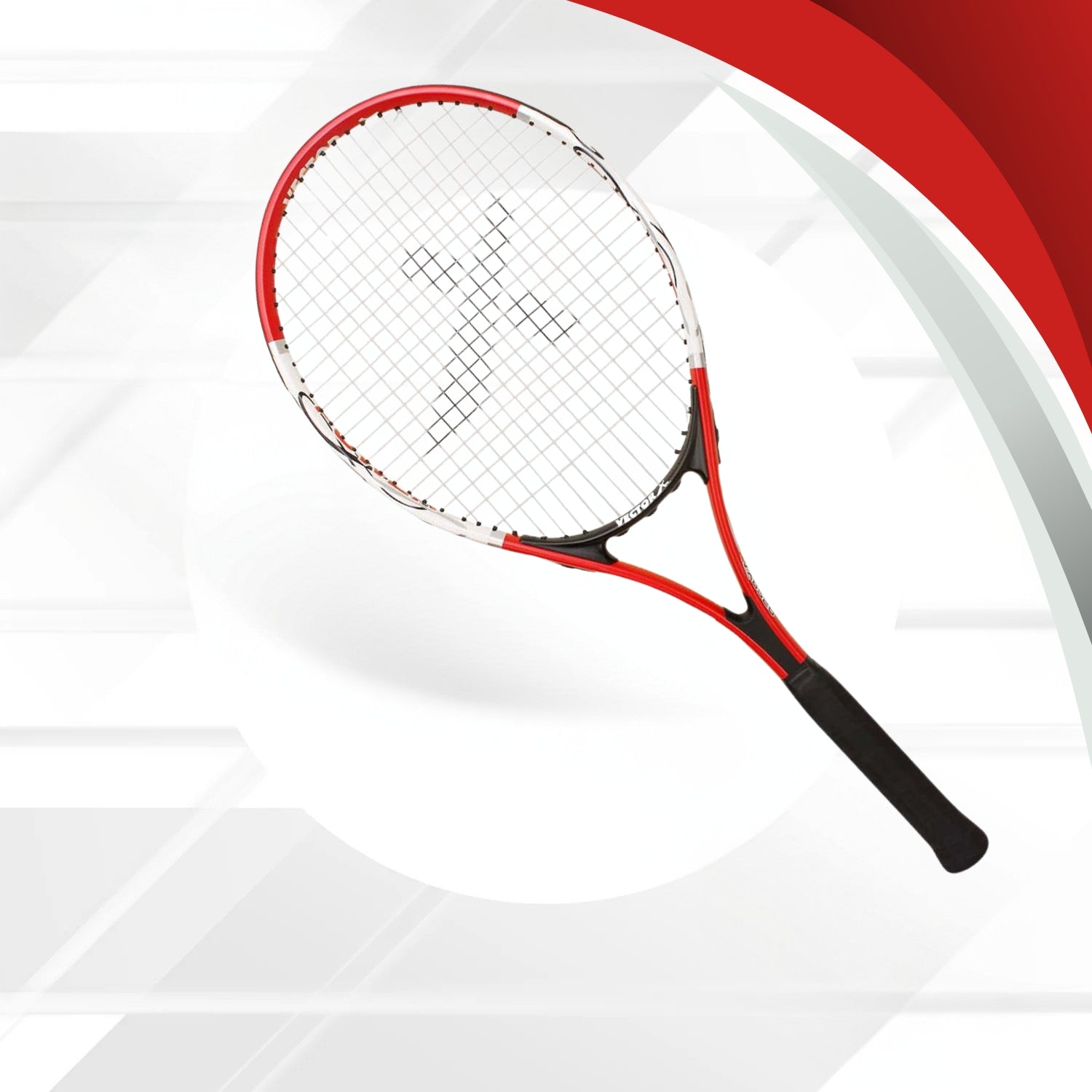 Vector X VXT-520 Senior Strung Tennis Rackets, Super Lightweight Oval Shape Tennis Racquet for Student,Training, Beginners, Outdoor Court Games (27 inch, Full Cover) - Best Price online Prokicksports.com