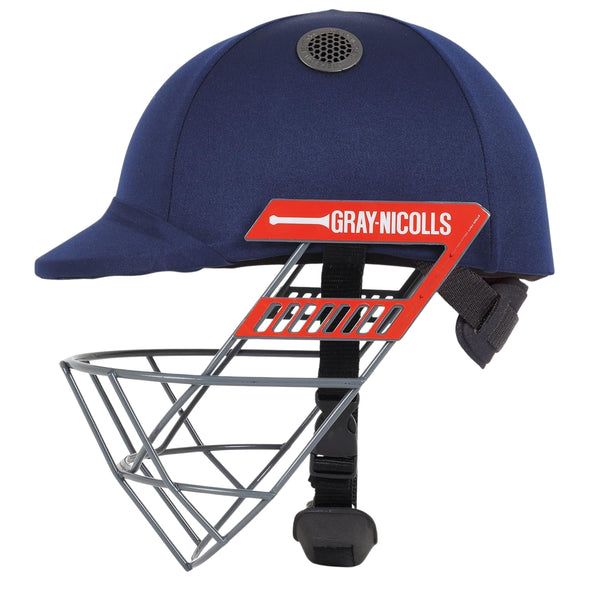 GRAY-NICOLLS Test Opener Stainless Steel Cricket Helmet – Navy | Premium Protective Headgear with Lightweight ABS Shell & Adjustable Fit