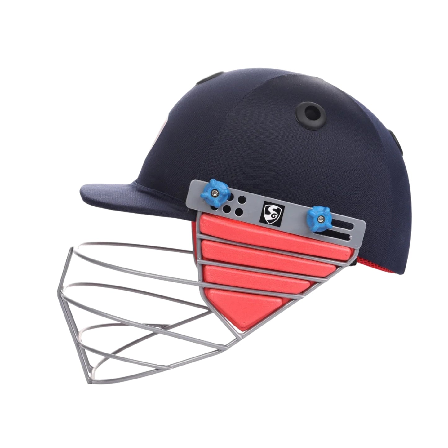 SG Poly-Fab Professional Cricket Helmet | Durable Steel Grill, Lightweight ABS Shell, Adjustable Fit - Best Price online Prokicksports.com