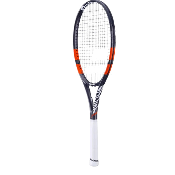Babolat Boost Strike S NC Strung Tennis Racquet | Lightweight Graphite Frame, Pre-Strung for Power & Control – Black/Red