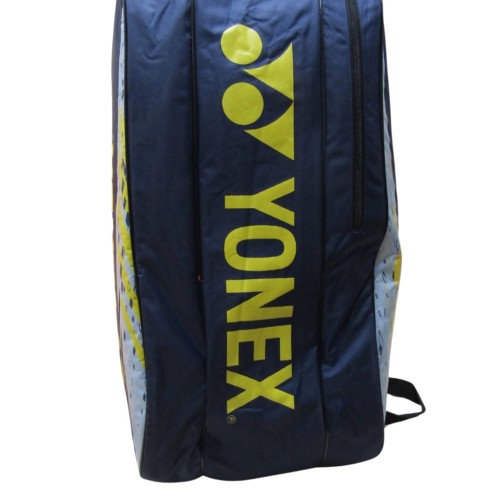 Yonex ACE1-Q014-2326-T02-S Badminton Racquet Bag - Navy/Golden Kiwi | Premium, Spacious & Durable Kit Bag | Ideal for Club & Tournament Players - Best Price online Prokicksports.com