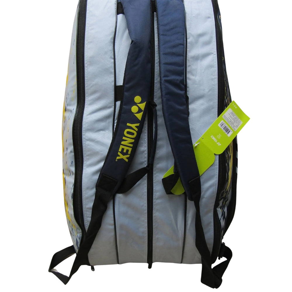 Yonex ACE1-Q014-2326-T02-S Badminton Racquet Bag - Navy/Golden Kiwi | Premium, Spacious & Durable Kit Bag | Ideal for Club & Tournament Players - Best Price online Prokicksports.com