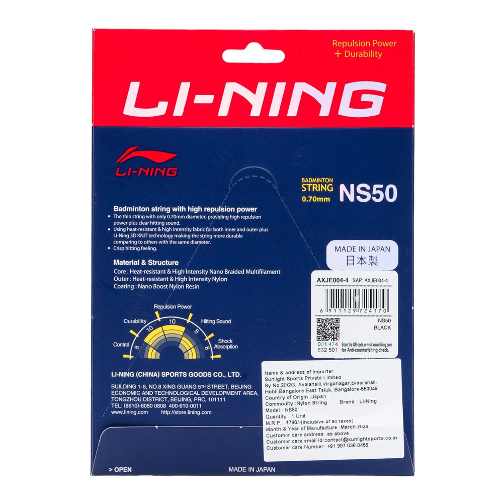 Li-Ning NS50 Badminton String (0.70mm) - Best Price online Prokicksports.com
