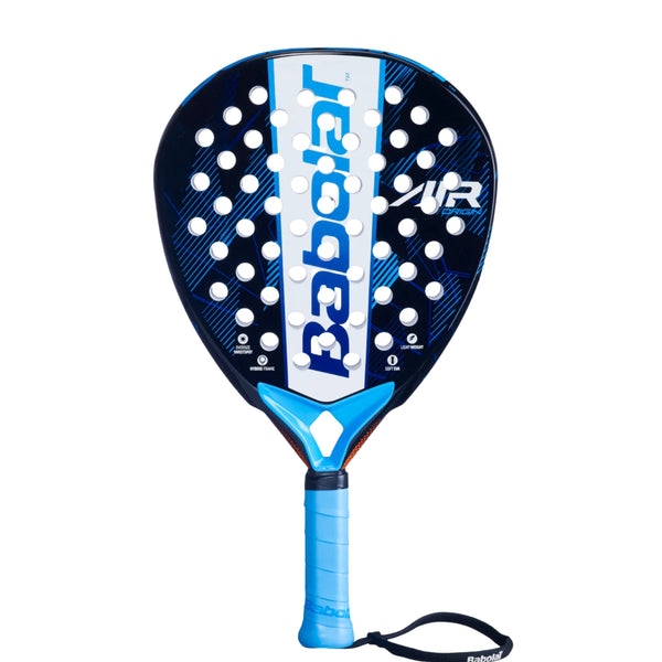 Babolat 150153 Air Origin Padel Racquet – Black/Blue | Lightweight & Powerful Padel Racket | 345g | Ideal for Intermediate & Advanced Players