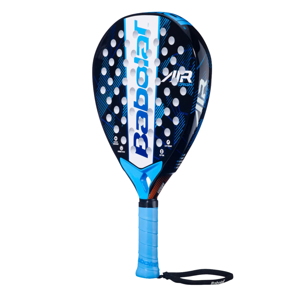 Babolat 150153 Air Origin Padel Racquet – Black/Blue | Lightweight & Powerful Padel Racket | 345g | Ideal for Intermediate & Advanced Players - Best Price online Prokicksports.com
