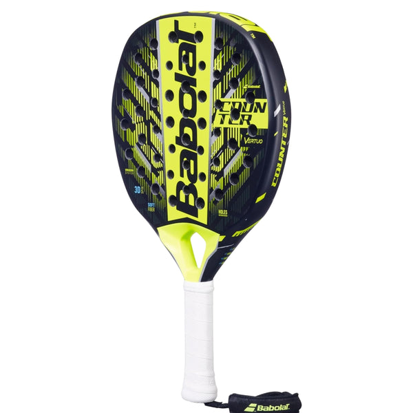 Babolat 150154 Counter Origin Padel Racquet – Black/Fluorescent Green | 355g | Durable & Powerful Racquet for Control & Stability | Ideal for Defensive Padel Players