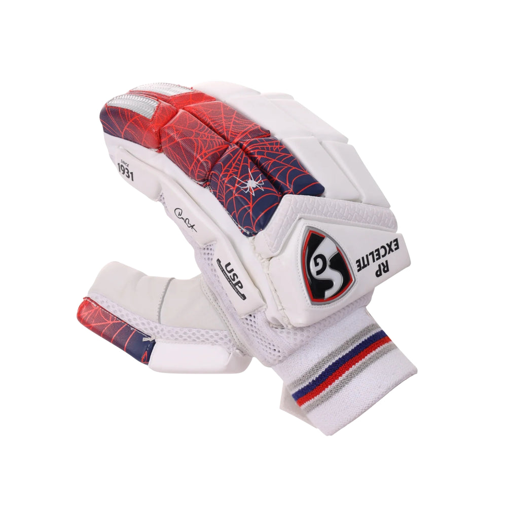 SG RP Excelite Batting Gloves – Adult | Lightweight, Durable & Comfortable Cricket Gloves with Superior Grip & Protection - Best Price online Prokicksports.com