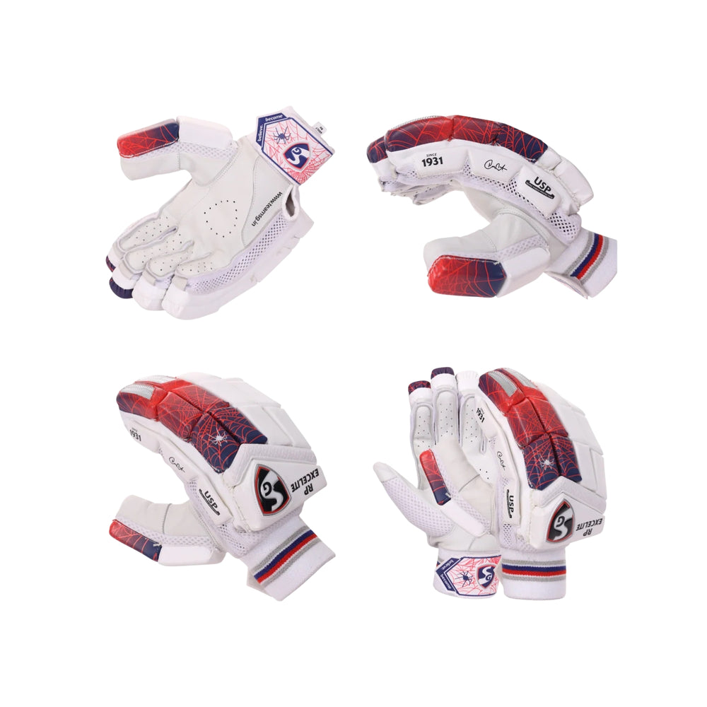 SG RP Excelite Batting Gloves – Adult | Lightweight, Durable & Comfortable Cricket Gloves with Superior Grip & Protection - Best Price online Prokicksports.com