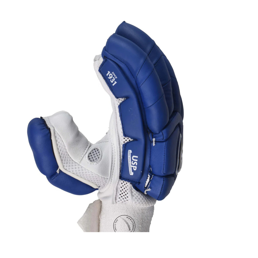 SG Test Right Hand Batting Gloves – Premium Leather Cricket Gloves in Blue with Superior Grip, Comfort & Protection - Best Price online Prokicksports.com