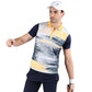 HEAD HCD-377 Polo Neck T-Shirt – Navy/Yellow | 100% Polyester, Lightweight, Breathable & Stylish Sportswear for Men - Best Price online Prokicksports.com