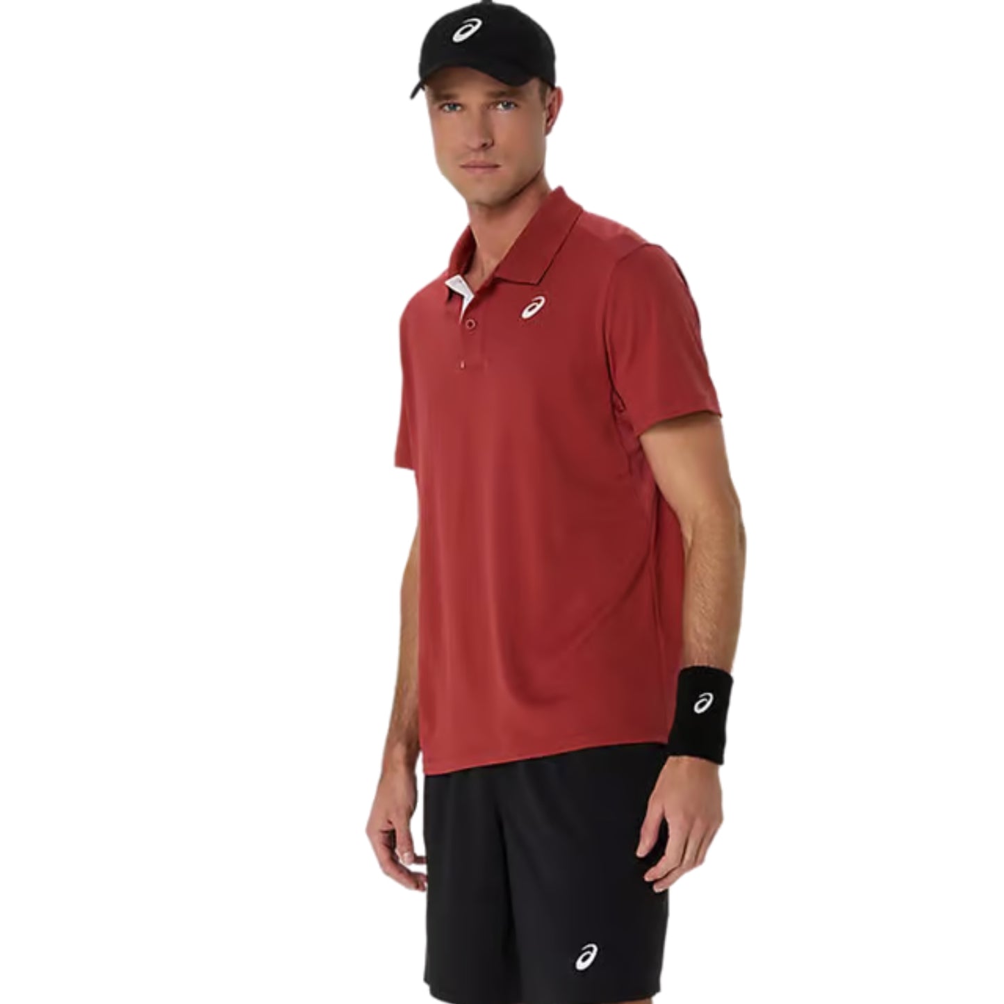 ASICS COURT POLO (M) – Burnt Red | Lightweight, Breathable & Quick-Dry Men’s Sports Polo for Training and Matches - Best Price online Prokicksports.com