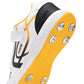 Dnine King-2 Bowling Spikes Cricket Shoes for Men | Metal Spikes | PU Upper | TPU Outsole | EVA Midsole | White/Yellow | Ideal for Fast Bowlers - Best Price online Prokicksports.com