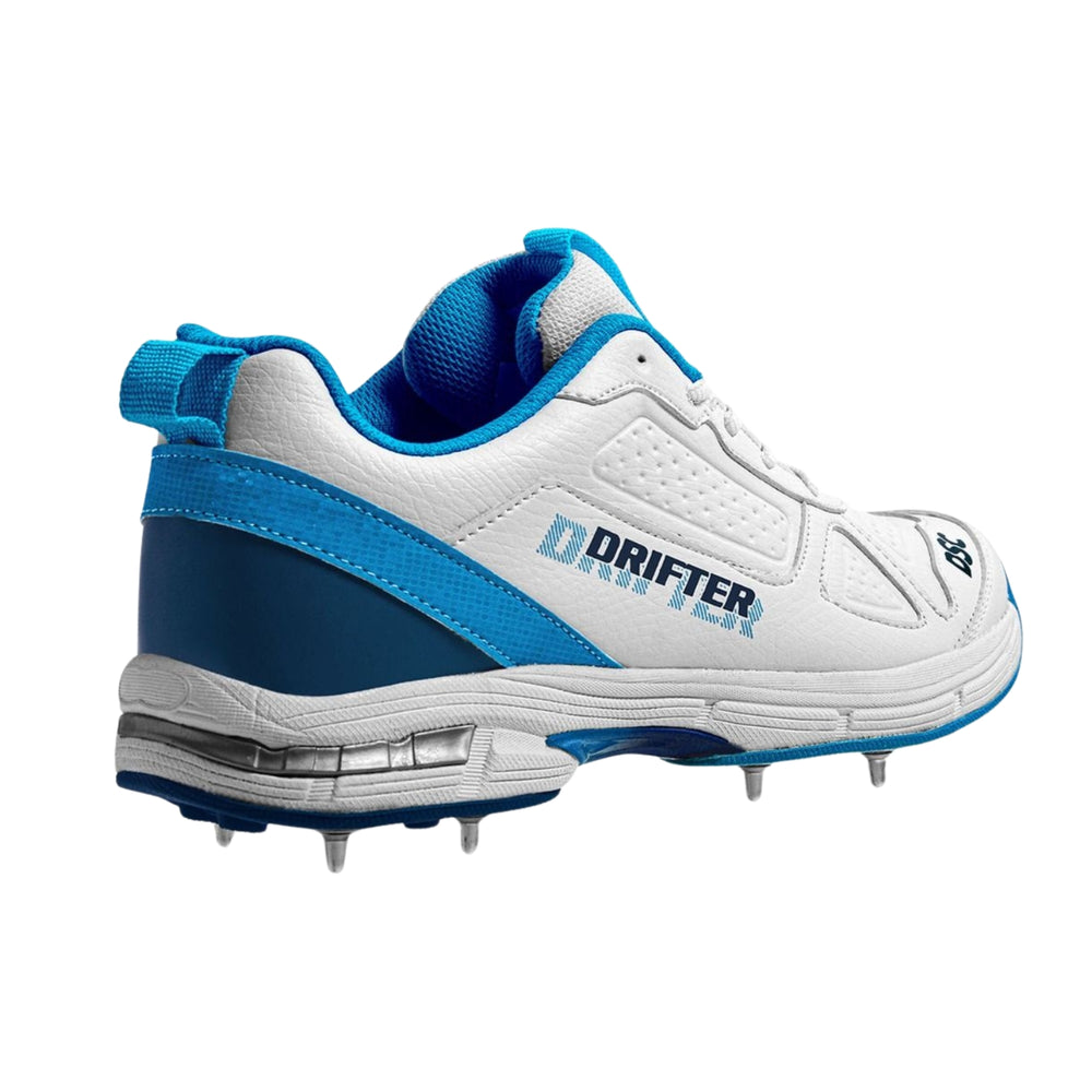 DSC Drifter Metal Spikes Cricket Shoes, Blue | High-Performance Cricket Footwear for Stability & Grip - Best Price online Prokicksports.com