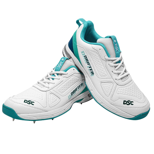 DSC Drifter Metal Spikes Cricket Shoes, Blue | High-Performance Cricket Footwear for Stability & Grip