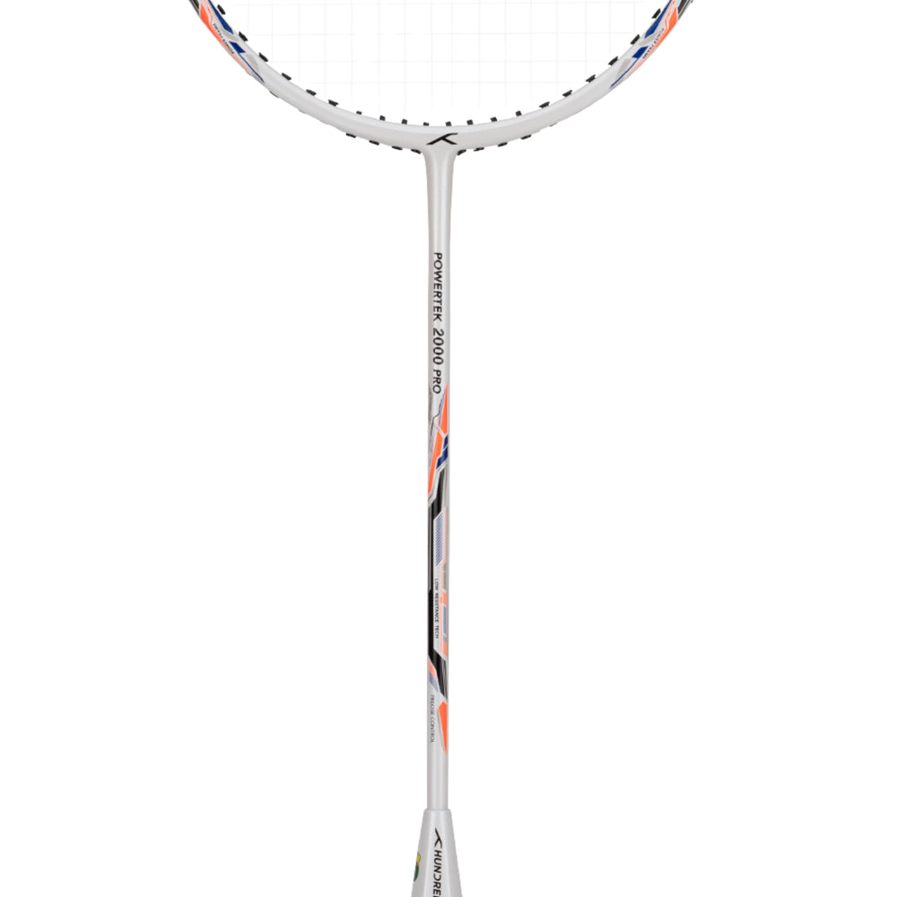 Hundred Powertek 2000 Pro Strung Badminton Racquet | Lightweight Graphite Frame, High Tension, Even Balance for Intermediate Players - Best Price online Prokicksports.com