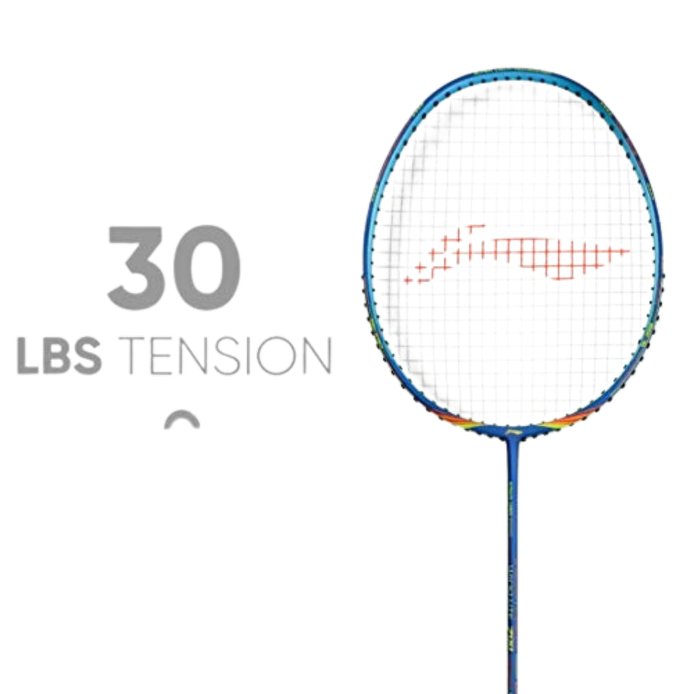 Li-Ning Wind Lite 700 Carbon Fibre Strung Badminton Racket with Free Full Cover – Navy/Red | Ultra-Lightweight 78g, High-Tension Frame, Aerodynamic Design - Best Price online Prokicksports.com