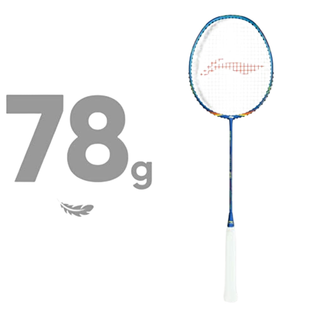 Li-Ning Wind Lite 700 Carbon Fibre Strung Badminton Racket with Free Full Cover – Navy/Red | Ultra-Lightweight 78g, High-Tension Frame, Aerodynamic Design - Best Price online Prokicksports.com