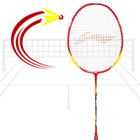 Li-Ning XP 900 SK Badminton Racquet with Head Cover – Red/Orange | Durable Aluminum Frame, Strung Racquet for Beginners & Recreational Players - Best Price online Prokicksports.com