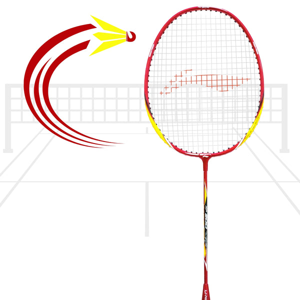 Li-Ning XP 900 SK Badminton Racquet with Head Cover – Red/Orange | Durable Aluminum Frame, Strung Racquet for Beginners & Recreational Players