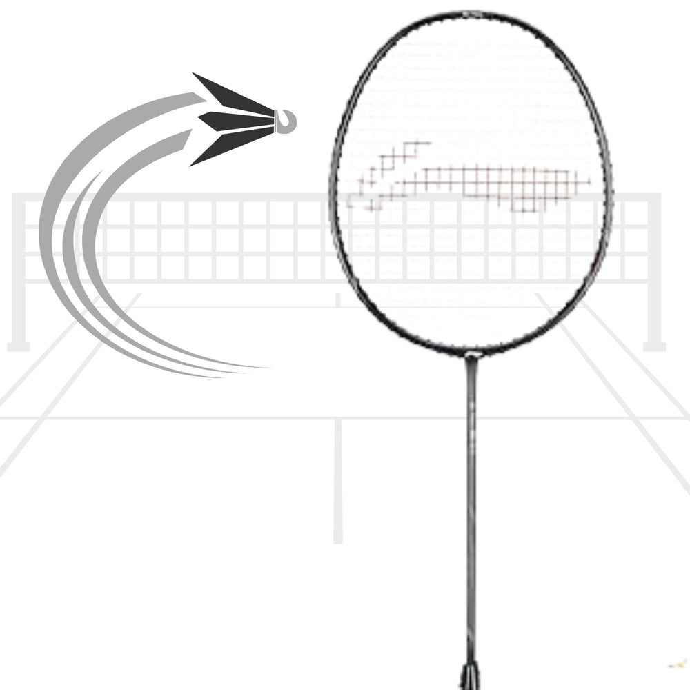 Li-Ning G-TEK 88 GX Strung Graphite Badminton Racquet with Cover – Navy | Lightweight Graphite Frame, High-Tension Design, All-Round Performance