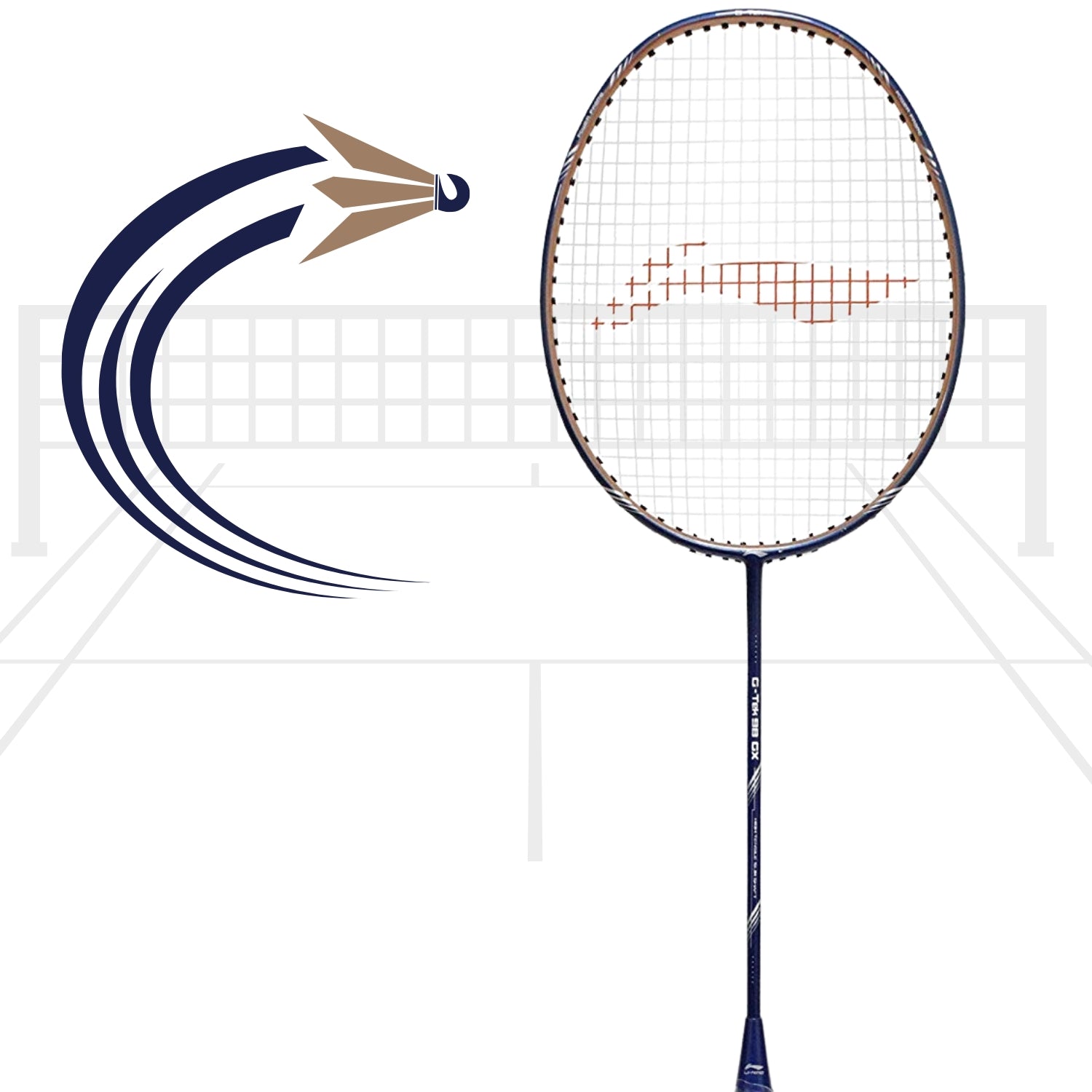 Li-Ning G-TEK 98 GX Strung Graphite Badminton Racquet with Cover – Black | Lightweight Graphite Frame, High-Tension Design, All-Round Performance Racquet - Best Price online Prokicksports.com