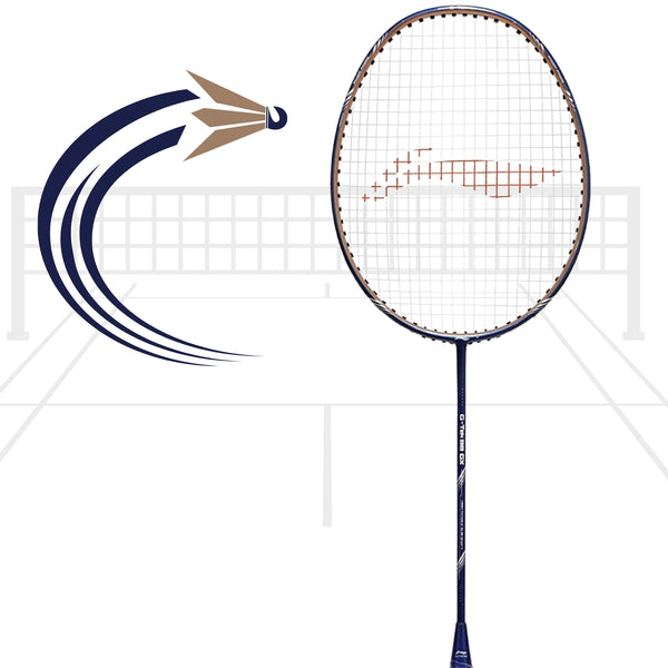 Li-Ning G-TEK 98 GX Strung Graphite Badminton Racquet with Cover – Black | Lightweight Graphite Frame, High-Tension Design, All-Round Performance Racquet