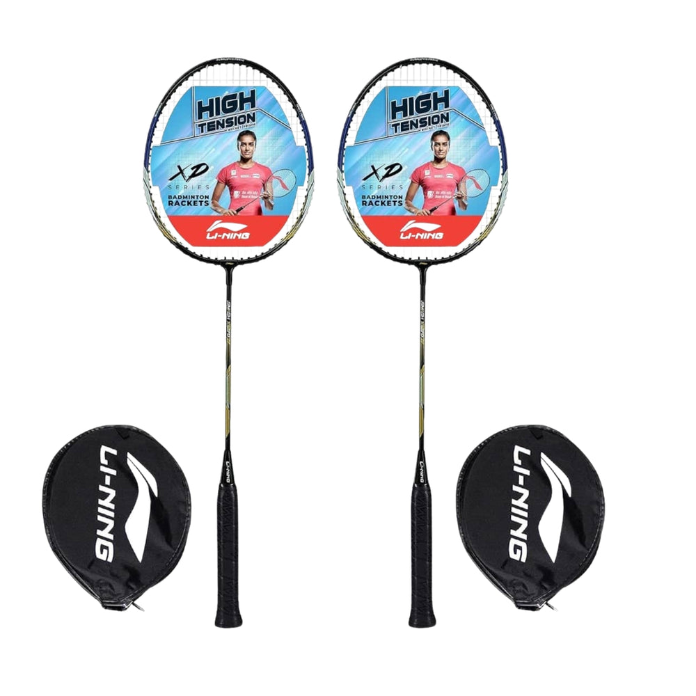 Li-Ning XP 70 IV Strung Badminton Racquet – Black/Gold | Durable Aluminum Frame, Pre-Strung Racquet for Beginners & Recreational Players - Best Price online Prokicksports.com