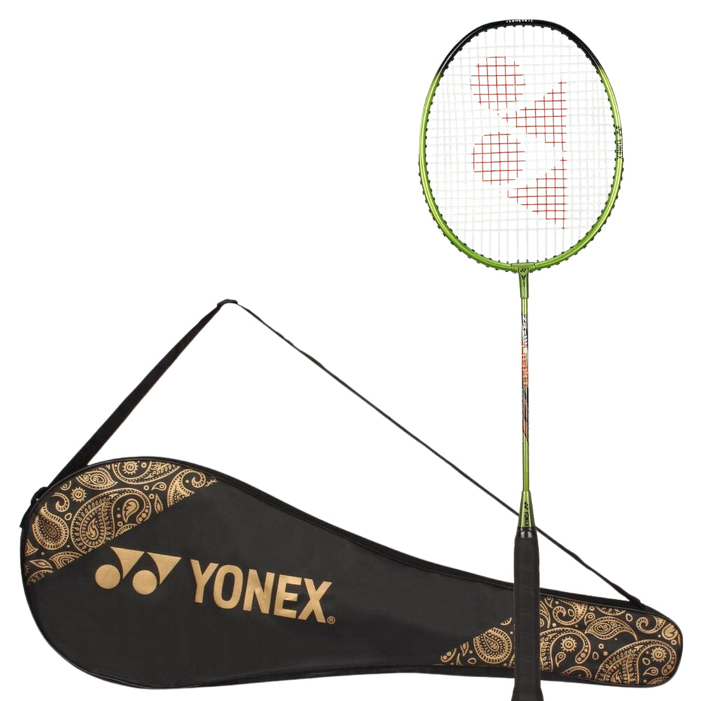 Yonex ZR 111 Light Strung Badminton Racquet – Lime | Lightweight Aluminum Frame, Steel Shaft, Pre-Strung Racquet with Full Cover - Best Price online Prokicksports.com