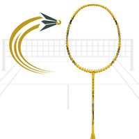 Hundred Rock 79 Unstrung Badminton Racket | Lightweight Graphite Frame, Unstrung Performance Racquet for Advanced Players - Best Price online Prokicksports.com