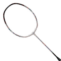 Hundred Flutter FF Zoom Unstrung Badminton Racket – White/Black | Ultra-Light 78g Graphite Frame, 32 LBS Tension Capacity, for Intermediate & Advanced Players - Best Price online Prokicksports.com