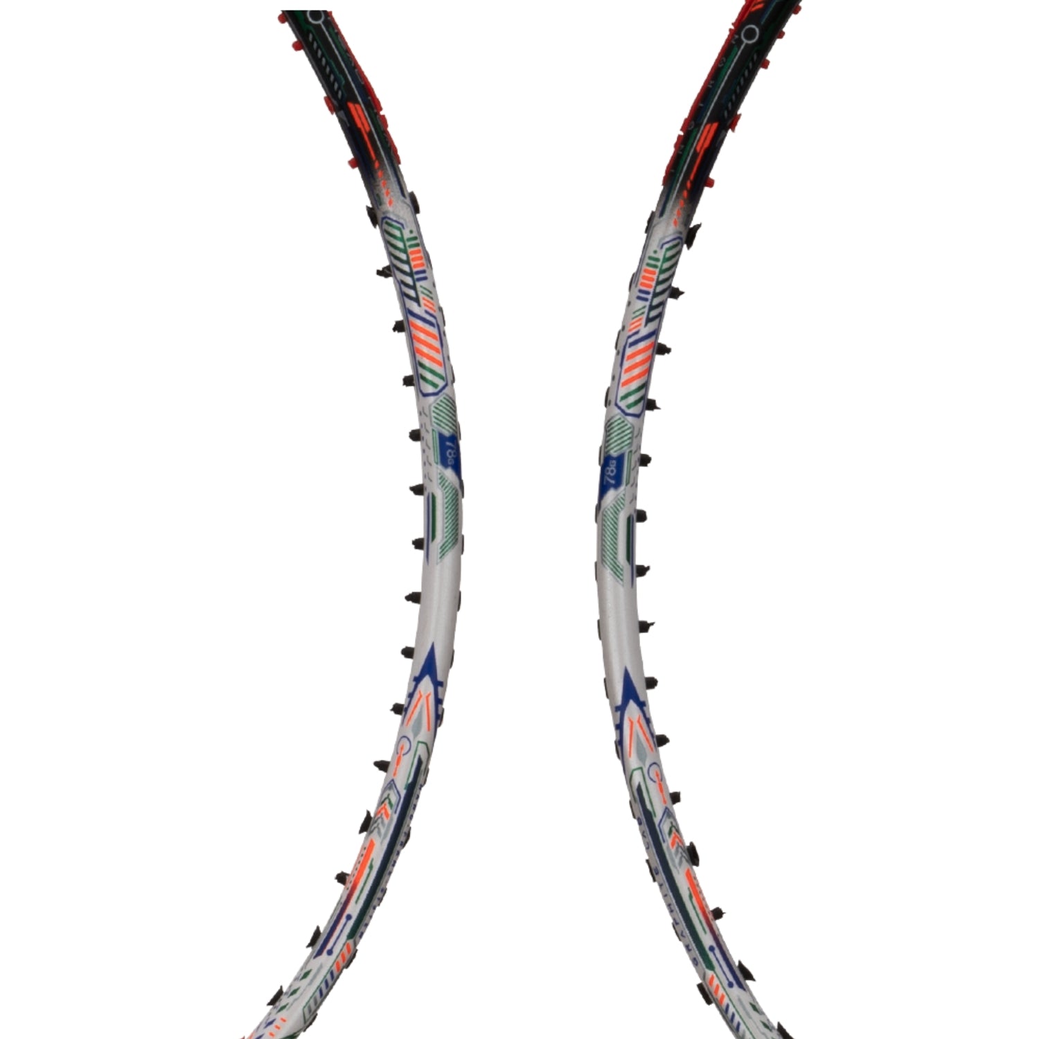 Hundred Flutter FF Zoom Unstrung Badminton Racket – White/Black | Ultra-Light 78g Graphite Frame, 32 LBS Tension Capacity, for Intermediate & Advanced Players - Best Price online Prokicksports.com