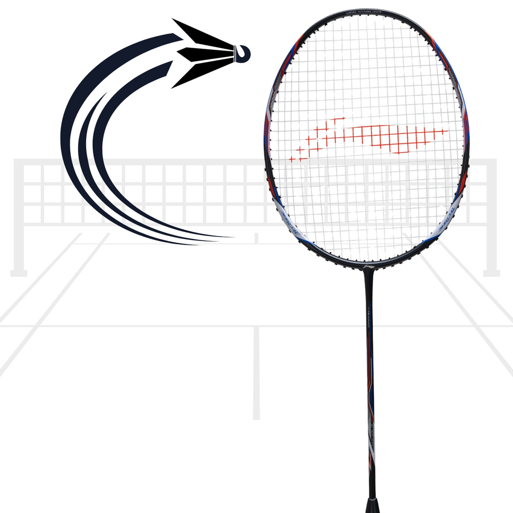 Li-Ning Tectonic 3R Unstrung Badminton Racket – 5U6 | Lightweight Graphite Frame, 26 LBS Tension Capacity for Intermediate & Advanced Players