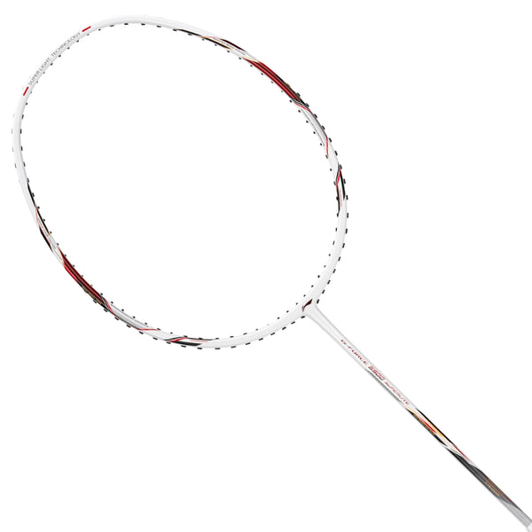 Li-Ning G-Force 5900 Superlite Badminton Racquet – 5U6 White/Red/Black | Lightweight Carbon Fibre Frame for Speed & Precision
