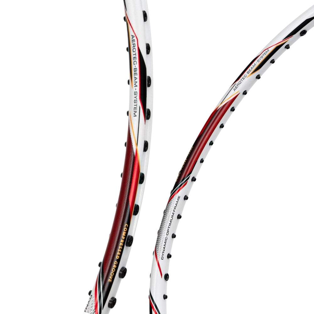 Li-Ning G-Force 5900 Superlite Badminton Racquet – 5U6 White/Red/Black | Lightweight Carbon Fibre Frame for Speed & Precision - Best Price online Prokicksports.com
