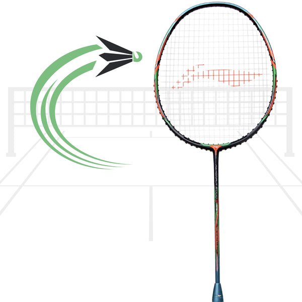 Li-Ning Aeronaut 6000D Drive Badminton Racquet – Black/Lime | Power-Driven Precision for Advanced Players