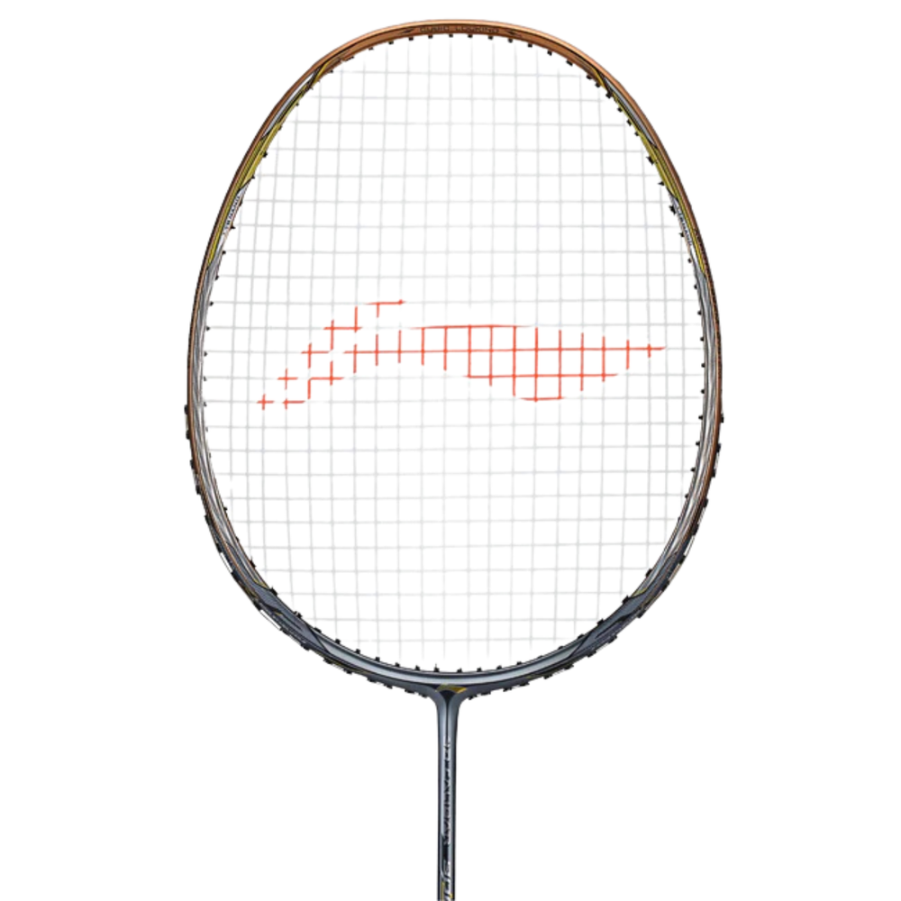 Li-Ning 3D Caliber 900 Unstrung Badminton Racket – Gold/Grey G5 | Powerful Aerodynamic Frame for Speed & Precision - Best Price online Prokicksports.com