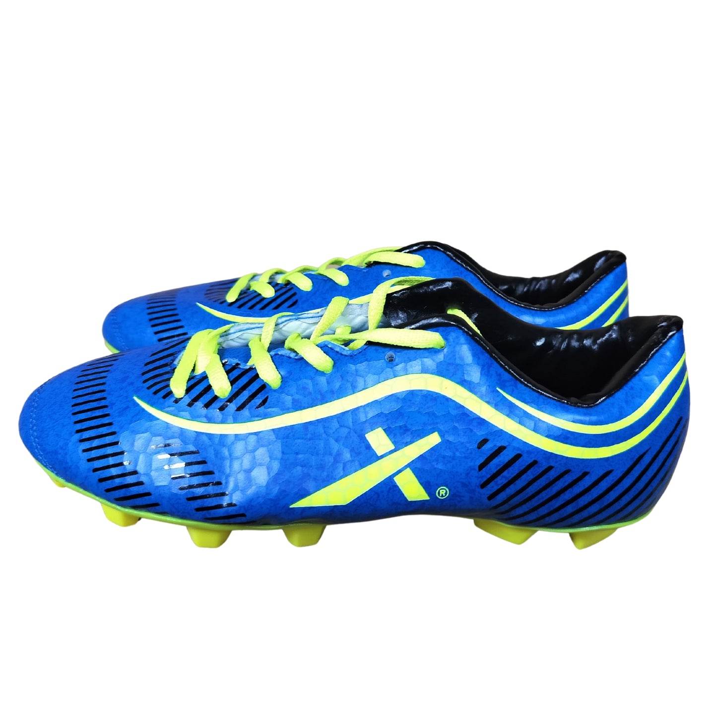 Vector X Electra Kid's Football Studs Sports Shoe, Blue/Blck/Green - Best Price online Prokicksports.com