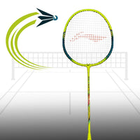 Li-Ning Smash XP 80 IV AYPU169-1 Strung Badminton Racquet, G5 Lightweight, Lime/Green, with Half Cover – Beginner All-Round Control - Best Price online Prokicksports.com