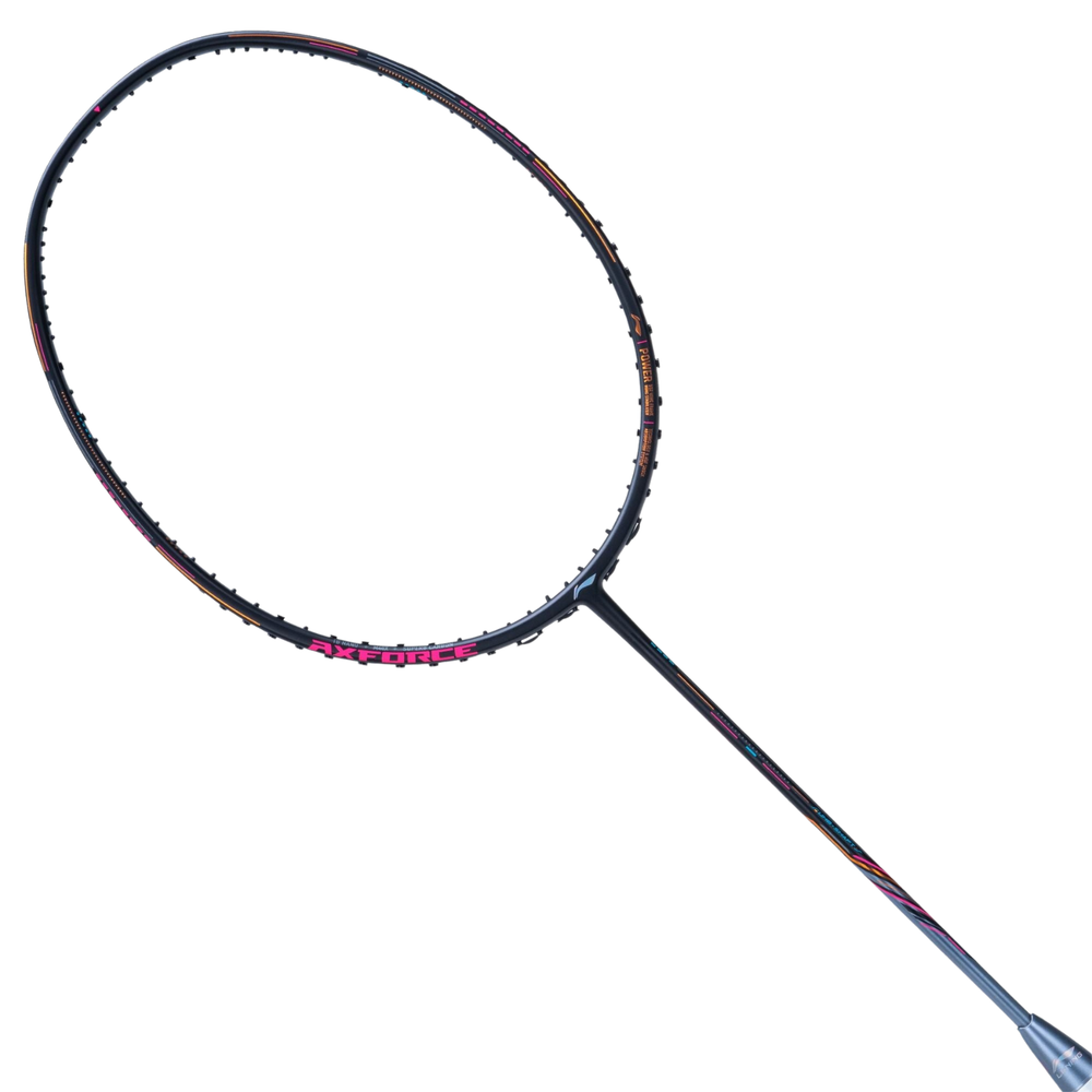 Li-Ning Axforce 80 Unstrung Badminton Racquet – 4U6 Black/Gold | Dynamic Carbon Frame for Power & Speed - Best Price online Prokicksports.com