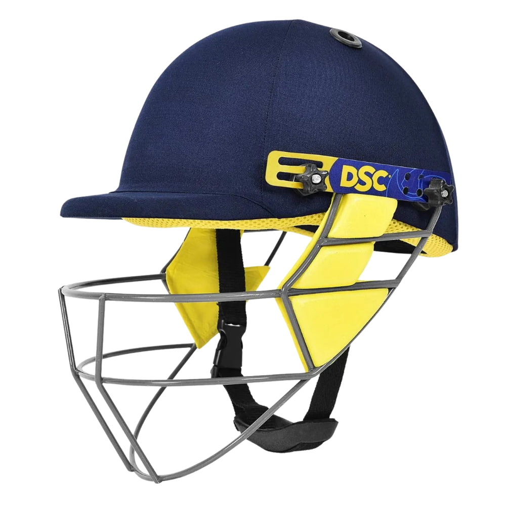 DSC Bouncer Cricket Helmet – Navy | Lightweight Protective Helmet with Adjustable Fit, Ventilation System & High-Impact Resistance