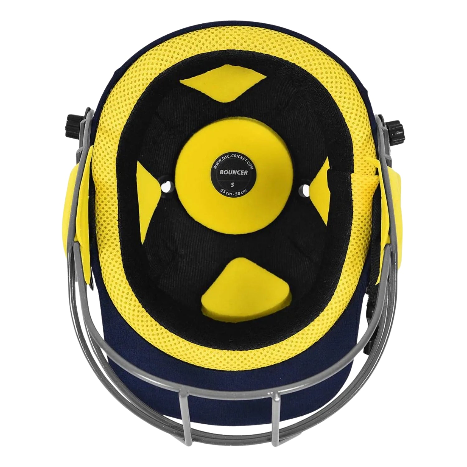 DSC Bouncer Cricket Helmet – Navy | Lightweight Protective Helmet with Adjustable Fit, Ventilation System & High-Impact Resistance - Best Price online Prokicksports.com